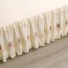 Bedspread Ruffle Lace Exquisite Embroidery Bed Skirt  Anti Slip Princess Bed Cover 1.5/1.8/2 M Bed Dust Cover