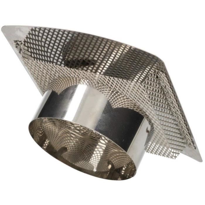 Grille De Ventilation - KOTARBAU - 100 Mm - Acier Inoxydable - Finition Brillante - Haute Qualité