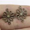 Connettori Fiore a Lavoro Aperto Gancio per Ciondolo Colore Bronzo Antico Creazione Gioielli Accessori Fatti a Mano Connettori per Ciondoli