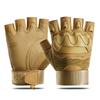Tactical Half-Finger Gloves Men Softshell Outdoor Sports Cycling Anti-Slip Durable Ultra-Suede