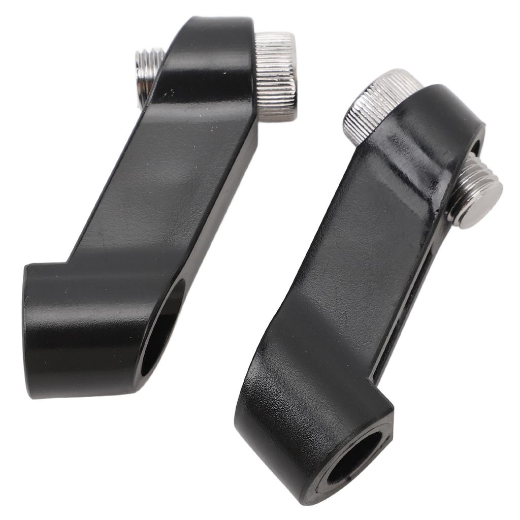 Pair of Motorcycle Mirror Mount Riser M10x1.25 RH LH Rearview Side Mirror Extender Adapter