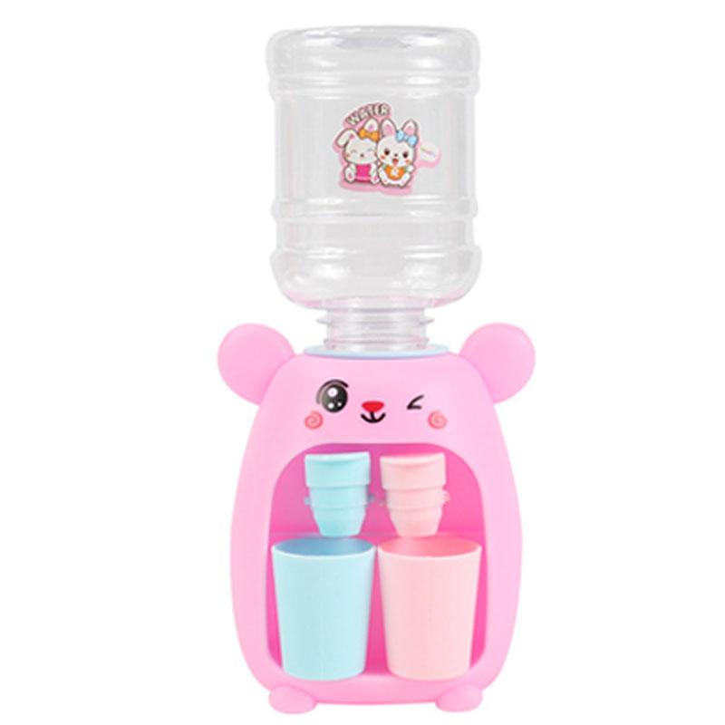 Kinder Niedlicher Capybara Wasserspender Spielzeug mit Doppelbecher Cartoon Kalt-/Warmwasser Saft Trinkbrunnen Simulation Küchenspielzeug
