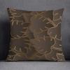 Moderne Luxe Zwart Goud Geometrische Lijn Kussensloop Perzik Huid Vierkante Sierkussenhoes Voor Bank Woonkamer Huisdecoratie 40X40