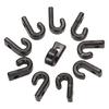 50Pcs Kayak Bungee  Hook Tie Down Hook Kayak Attachments J  Hook for Kayaks Canoes Rowing Boats Easy To Install