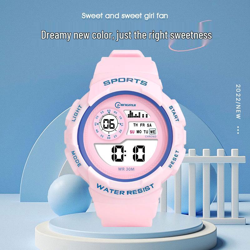 

Хит продаж Водонепроницаемые Светящиеся Спортивные Часы для Студентов и Взрослых Black