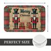VIKAMA Christmas Nutcracker Welcome Floor Mat Holiday Home Decoration Kitchen Corridor Bathroom Carpet Christmas Decorations