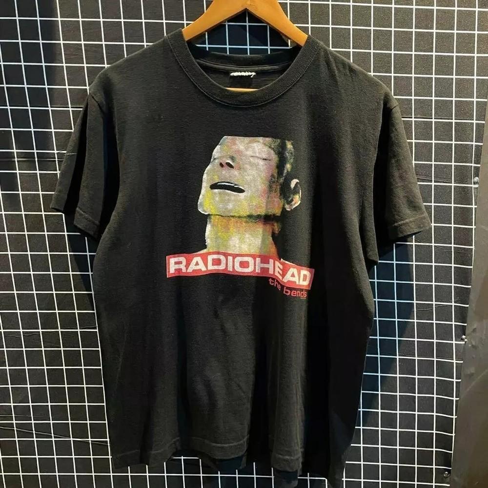 Radiohead The Bends 1995 Черная Хлопковая Черная Унисекс Футболка Репринт S-5XL KH11809 Унисекс Футболка S