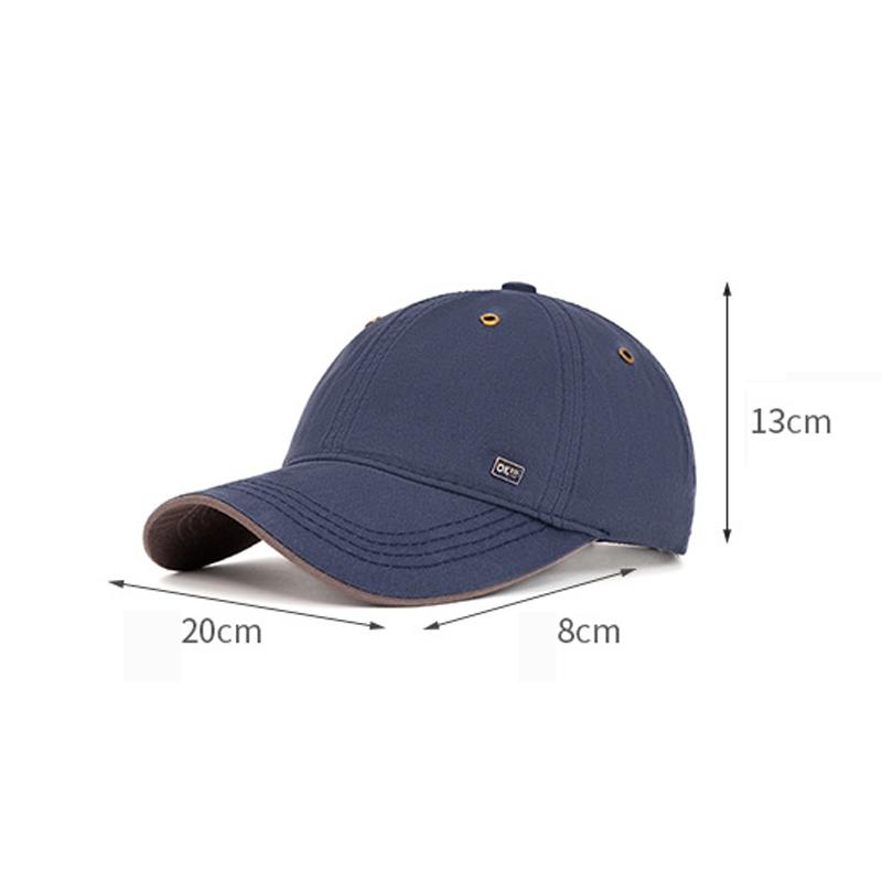 Summer Baseball Cap Men's Big Head Curved Eave Sunshade Sunscreen Cap