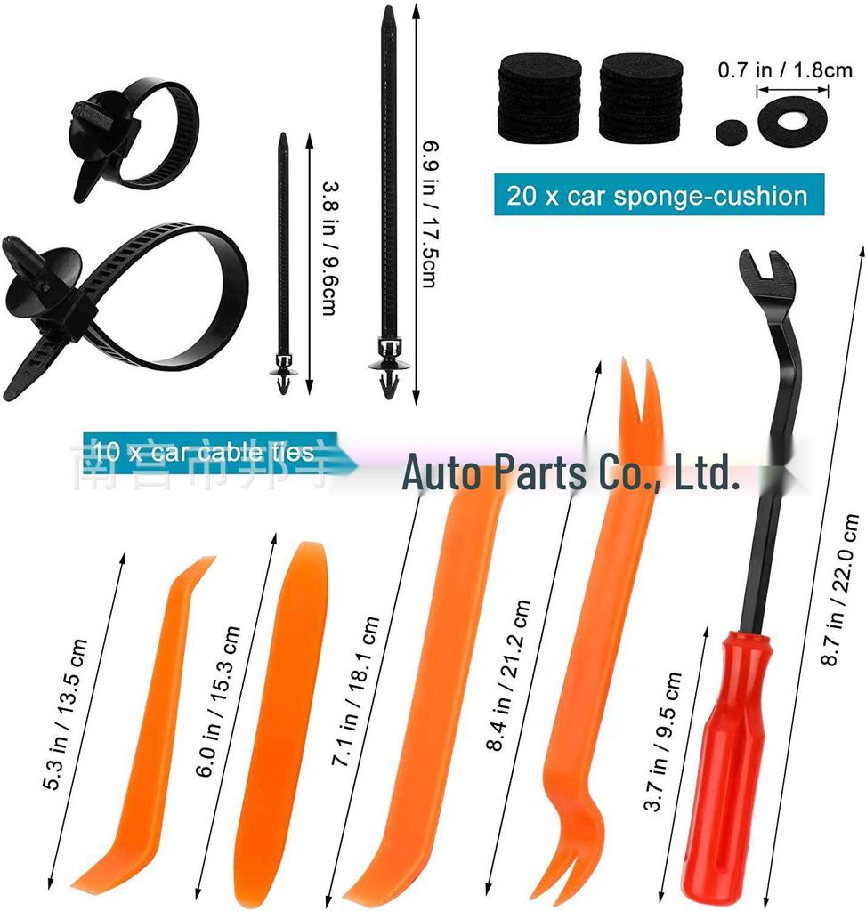 835PCS Car Bumper Fender Liner Plastic Screw Expansion Rivet Set