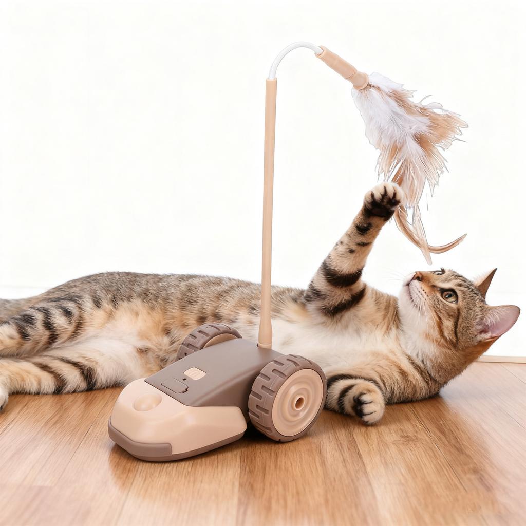 Interactive Cat Teaser Toy Remote Control Electric Automatic Interactive Kitten Teaser Toy for Home