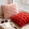 Valentine's Day Plush Pillow Cover Heart Shape Red Pink White Pillowcase Valentines Day Home Decor Sofa Car Cushion Cover