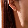 Vintage Sommer Seestern Edelstahl Ohrstecker für Damen Einfache Stern Muschel Ohrstecker Ozean Party Schmuck Geschenk