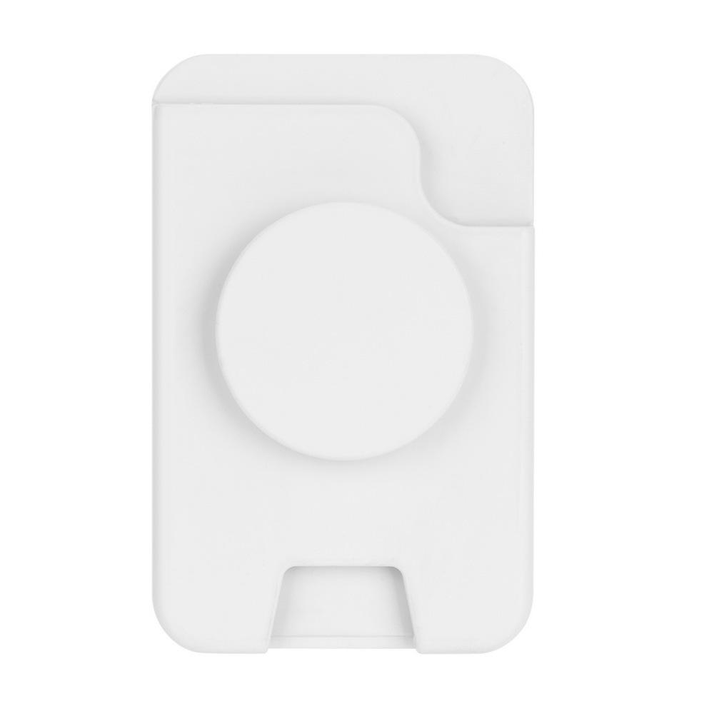

Wallet Stand with Pop Socket and Adapter Ring for Magsafe Magnetic Stand Holder with Collapsible Phone Grip Wallet белый