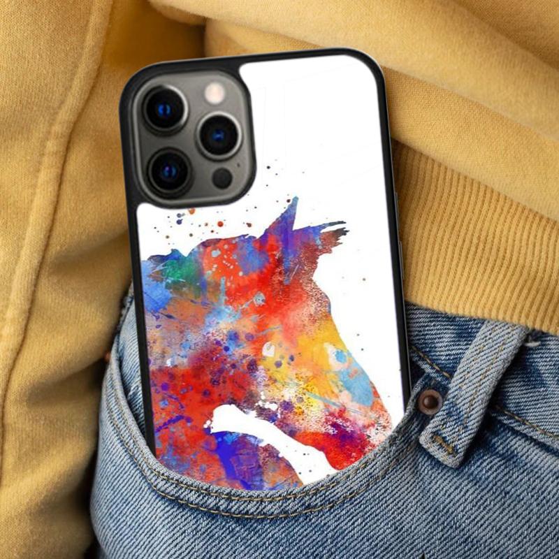 Horse animal painting Soft Phone Case for iPhone 17 Air 16e Pro max 15 Pro 13 14 Plus 11 12 MagSafe Magnetic Coque