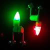 10Pcs/Set Double Bell LED Fishing Bite Alarm Fishing Rod Clip Bell Rod Outdoor Night Fishing Bite Alarm Loud Alert Bell