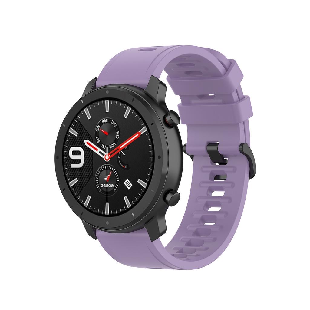 22mm 20mm Silicone Band for Amazfit Active 2/GTS 4 Mini 3 2e Bracelet for Amazfit GTR/4 3 Pro 47mm/Amazfit Bip 6/Balance 2 Strap