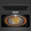 49ers logo Mouse Pad, Large Gaming Desk Mat, Non-slip XXL Mousepad for Laptop & Tablet, Mini PC Playmat with Stitched Edges