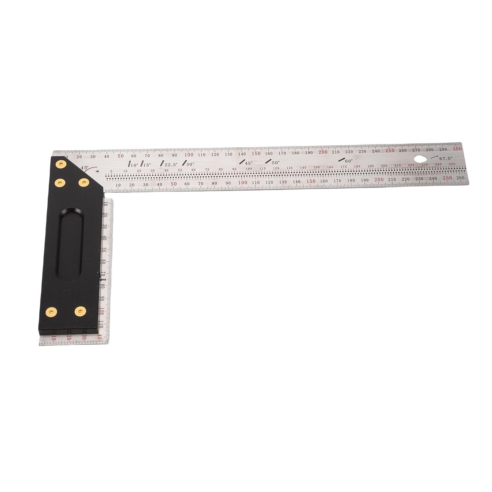 

Accuracy Square 300mm Stainless Steel Multifunctional Angle Marker for Woodworking Construction