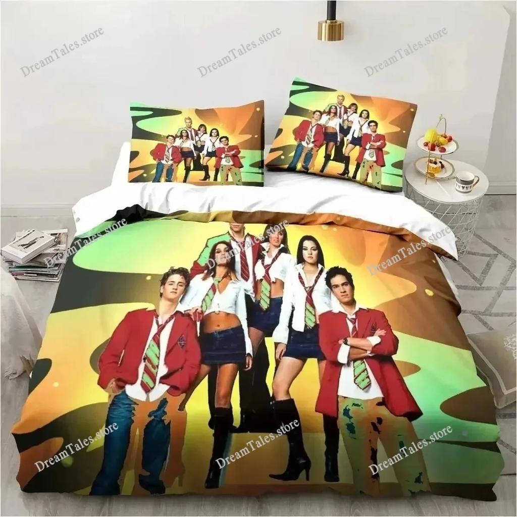 Music Band RBD Sheets Quilt Covers Bedding Dormitory Sheets Bedding Set Soft Warm Bedding Set Home Textileextile Luxury Gift741