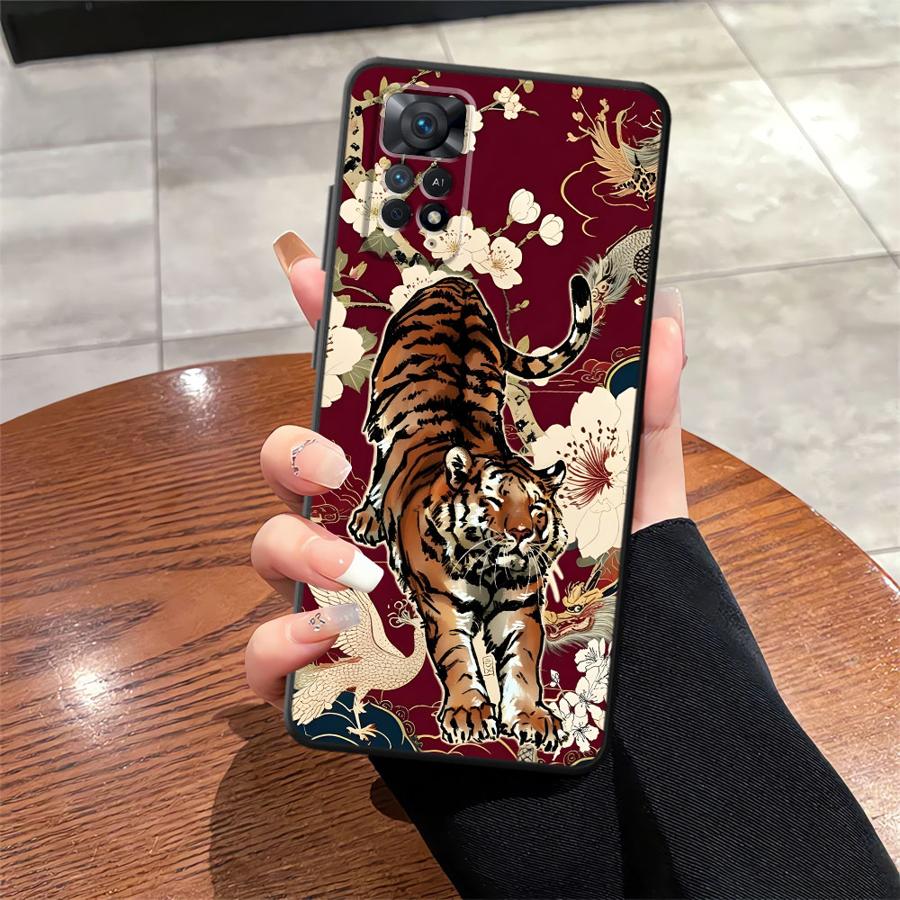 Funda Phone Cover Case for Xiaomi Redmi Note 9 13 Pro Plus 11s 12s 12 Pro 14 11 7 8 10 10S 9S Cool Tiger Leopard