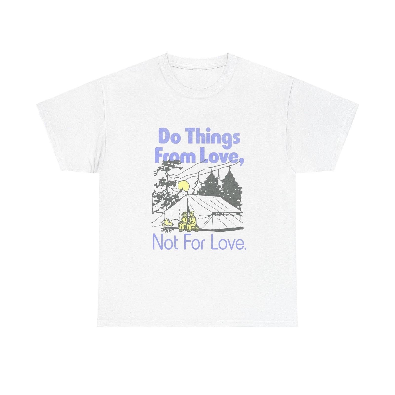 Футболка «Делай вещи с любовью» НОВАЯ Подарок Унисекс Плотный Хлопок M