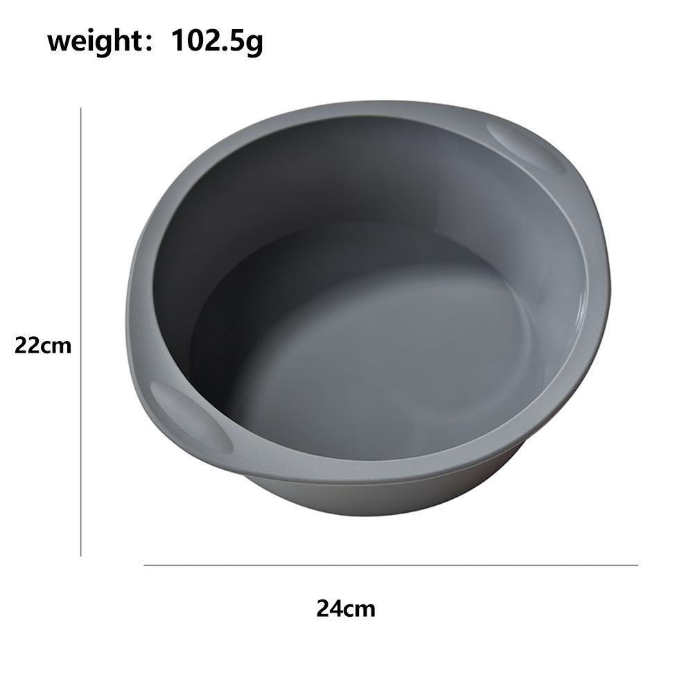Baking Silicone Cake Mold Baking Pan Round Cake Mold Bread Toast Mold Household Oven Baking Pan