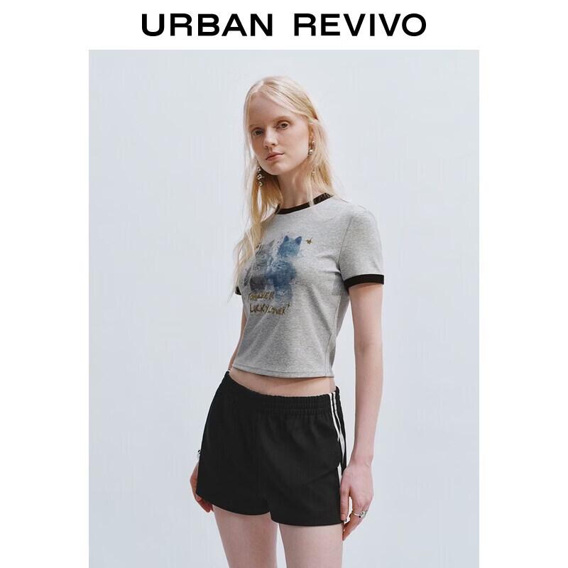 UR2026 Women s Ombre Print Slim Fit T-Shirt S