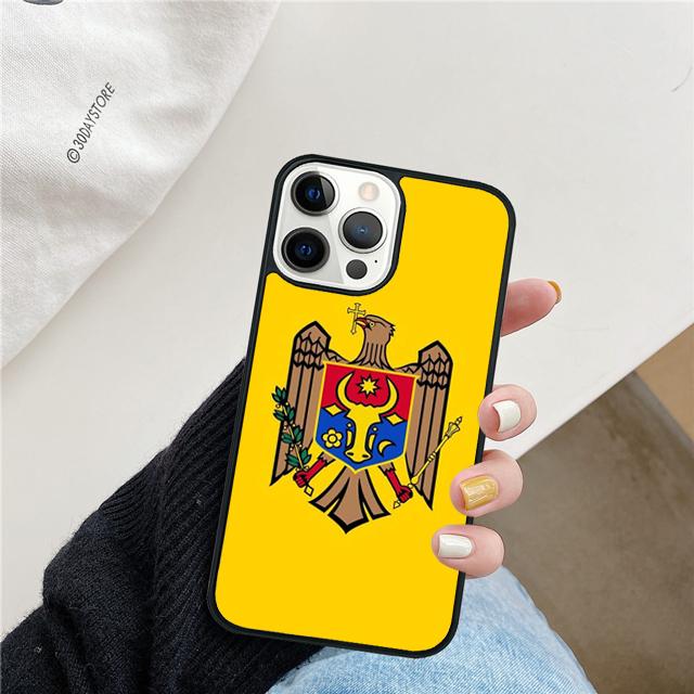 Moldova Flag Phone Case Cover For iPhone 17 Air 15 16 14 13 12 Pro Max 11 Pro Max Plus Coque Shell