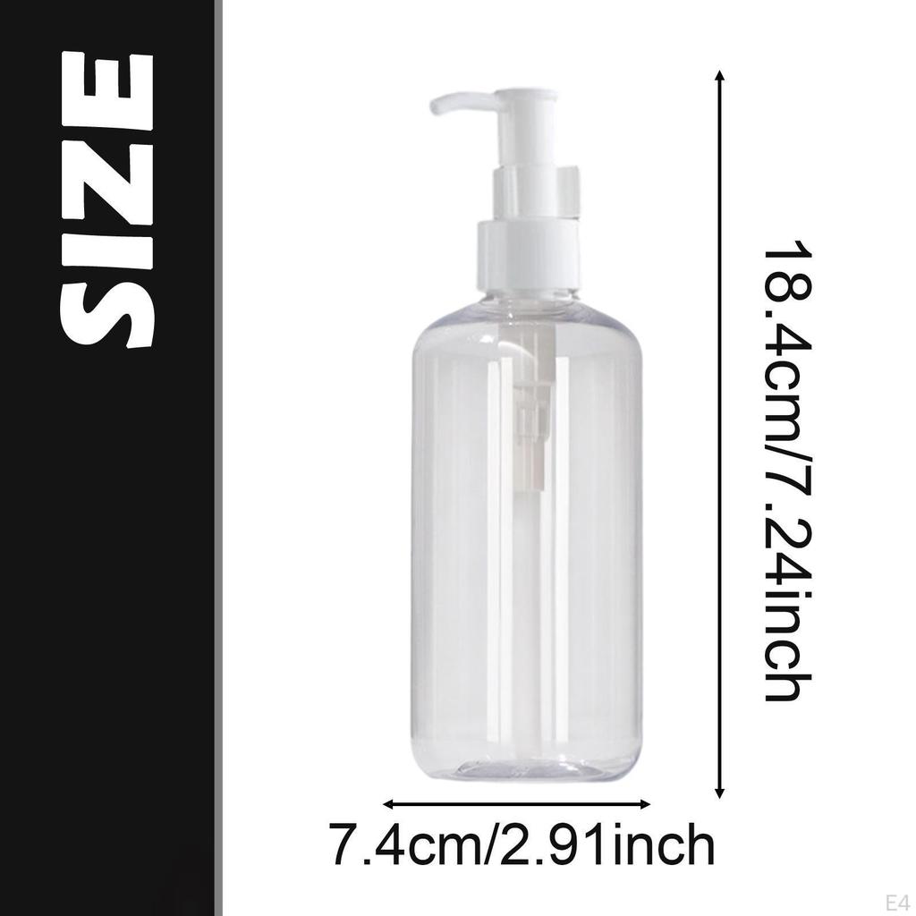 6 Pieces Hand Soap Dispenser Pump Bottle Multipurpose 500ml Shampoo for Countertop