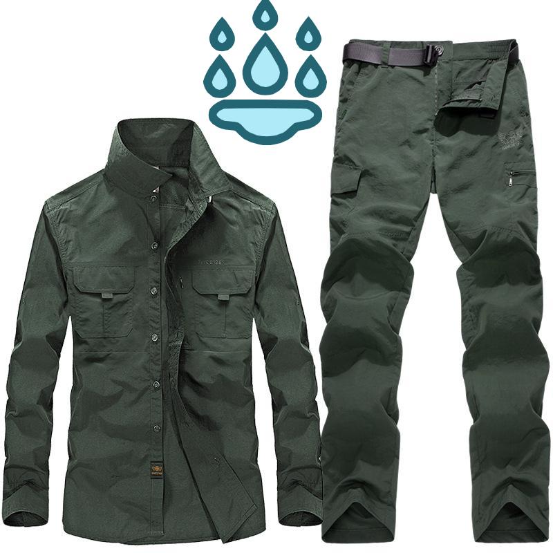 

Мужской рабочий комплект, дышащий, охлаждающий рабочий костюм, большой размер, однослойный спортивный рабочий костюм, куртка + брюки, комплект из 2 предметов L