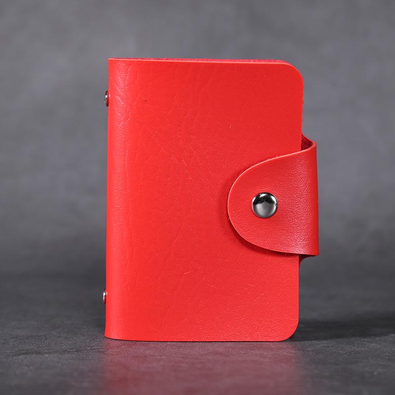 PU Leather Function 24 Bits Card Case Business Card Holder Men Women Credit Passport Card Bag ID Passport Card Wallets
