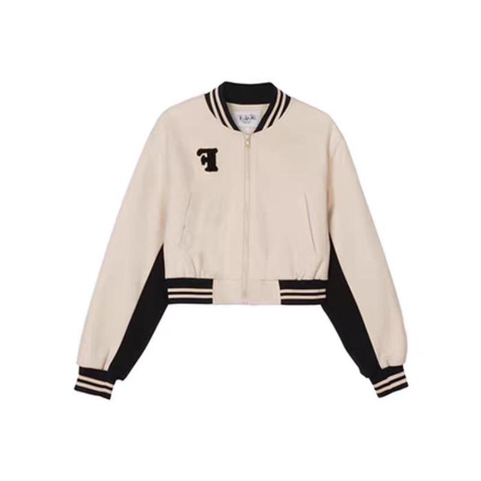 Женская ретро американская бейсбольная куртка - Маленький рост, Тренд Весна/Осень 2026 M