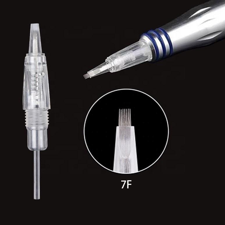Disposable Integrated Tattoo Needle with Screw Thread for Liner and Shader, Microblading, and Current Meter Needle Tip
