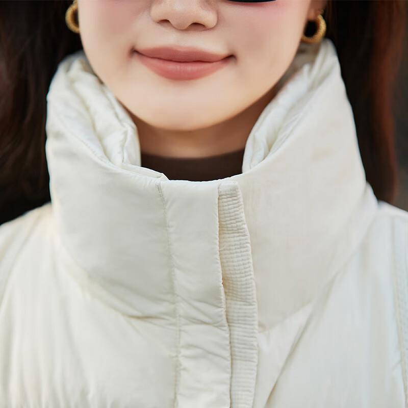 Fengxun Women's Stylish Winter Stand-Collar Down Vest