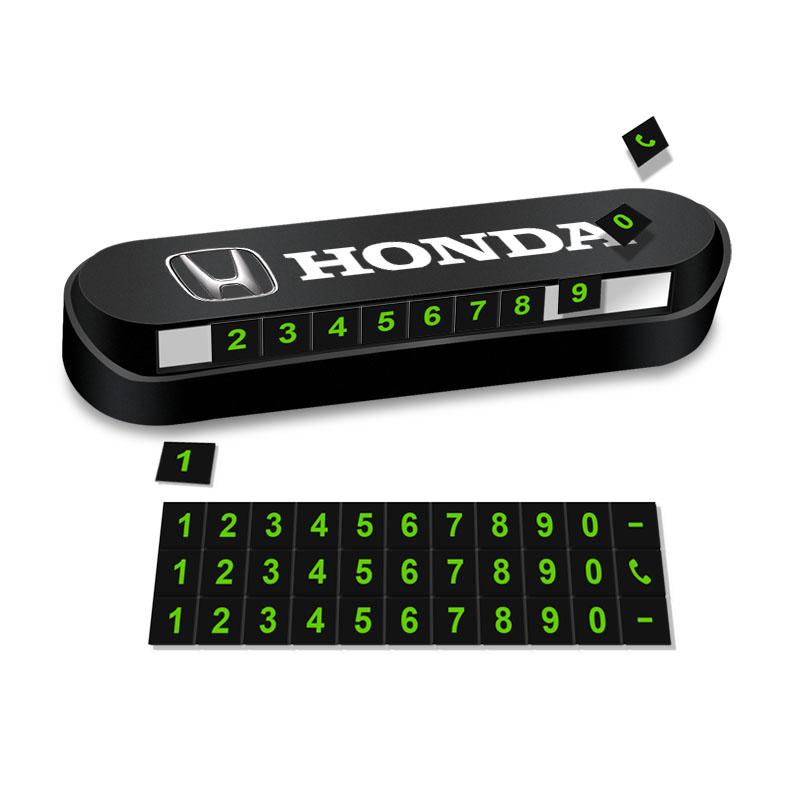 1 Pièce Nouvelle Carte de Stationnement Temporaire de Voiture Plaque Badge Style de Voiture pour Honda Mugen Power TypeR Jazz City Civic Inspire Accord FIT HRV CRV Odyssey Jade