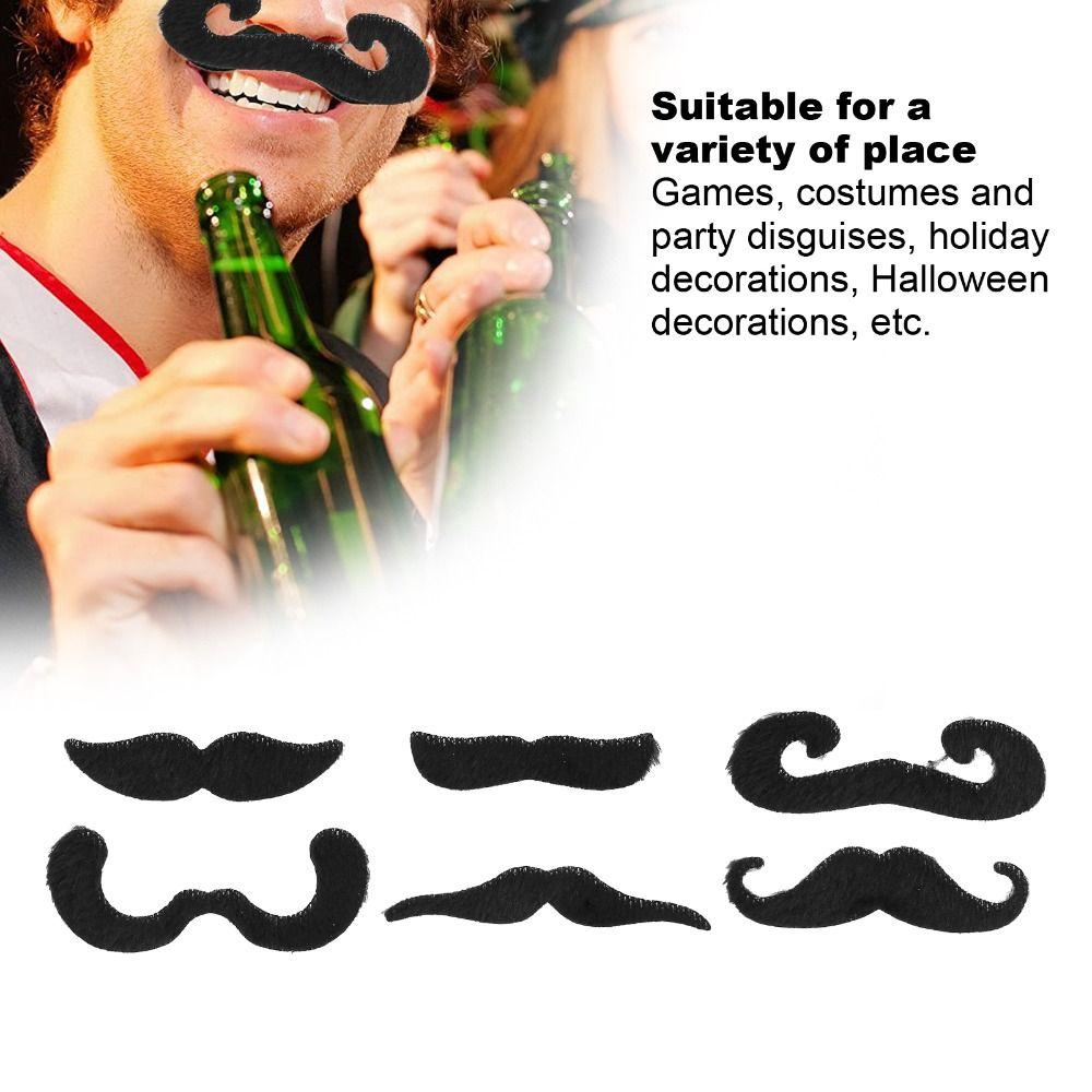 Funny Realistic Fake Beard Halloween Halloween Fake Mustache Photobooth Props   Prom