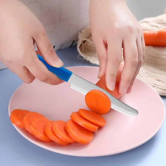 2Pcs Fruit Cutter Efficient Spring Design Adjustable Cutting Thickness Fruit Peeler Stainless Steel Potato Peeler Ergonomic Handle