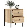 VidaXL Bedside Table Sonoma Oak 40x42x50 Cm Engineered Wood 825985
