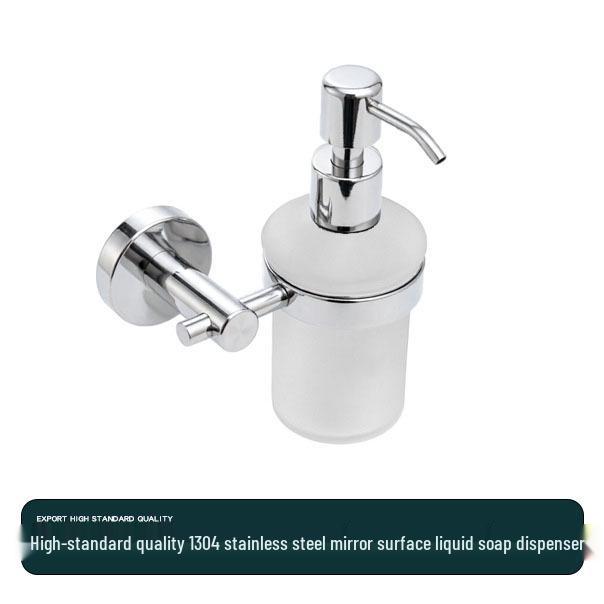 Stainless Steel Bathroom Towel Rack Set with Mirror Shelf & Nail-Free Installation