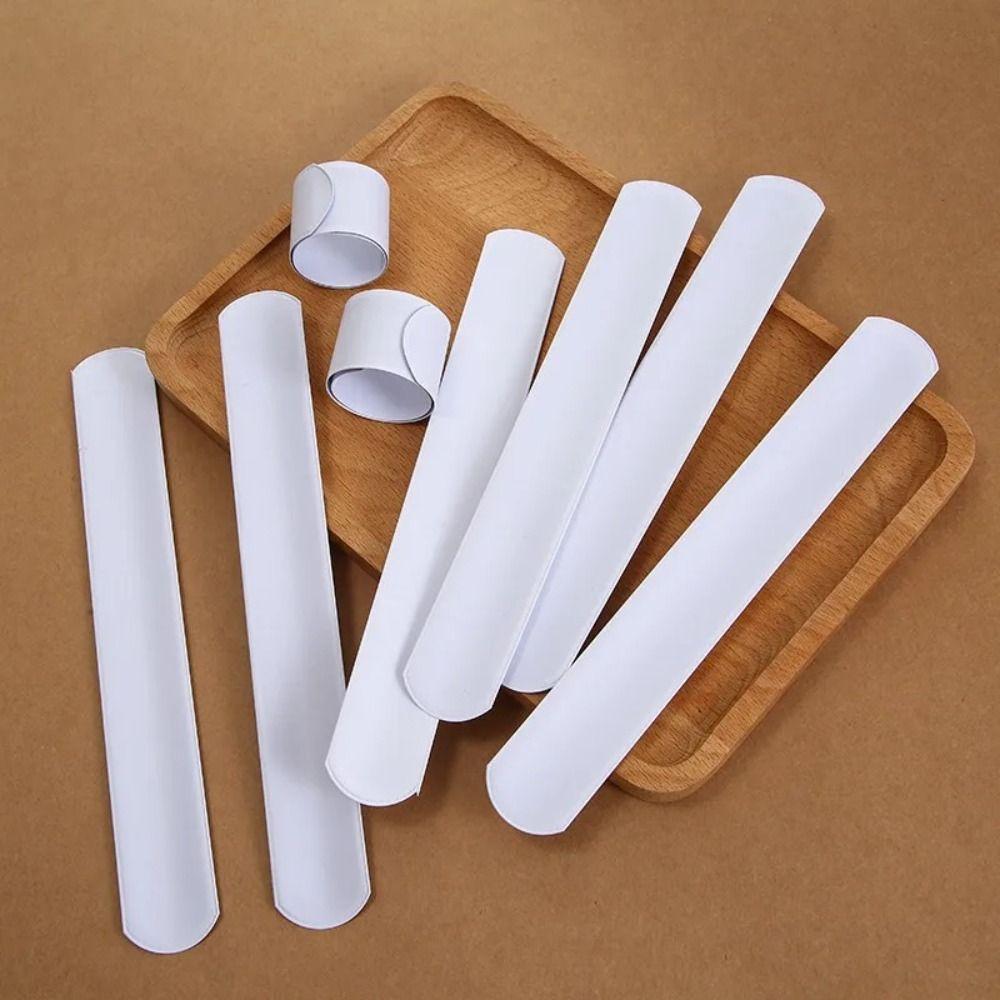 10pcs/lot DIY Blank Slap Bracelets Graffiti Wristbands Party Supplies Slap Wristband  Adult