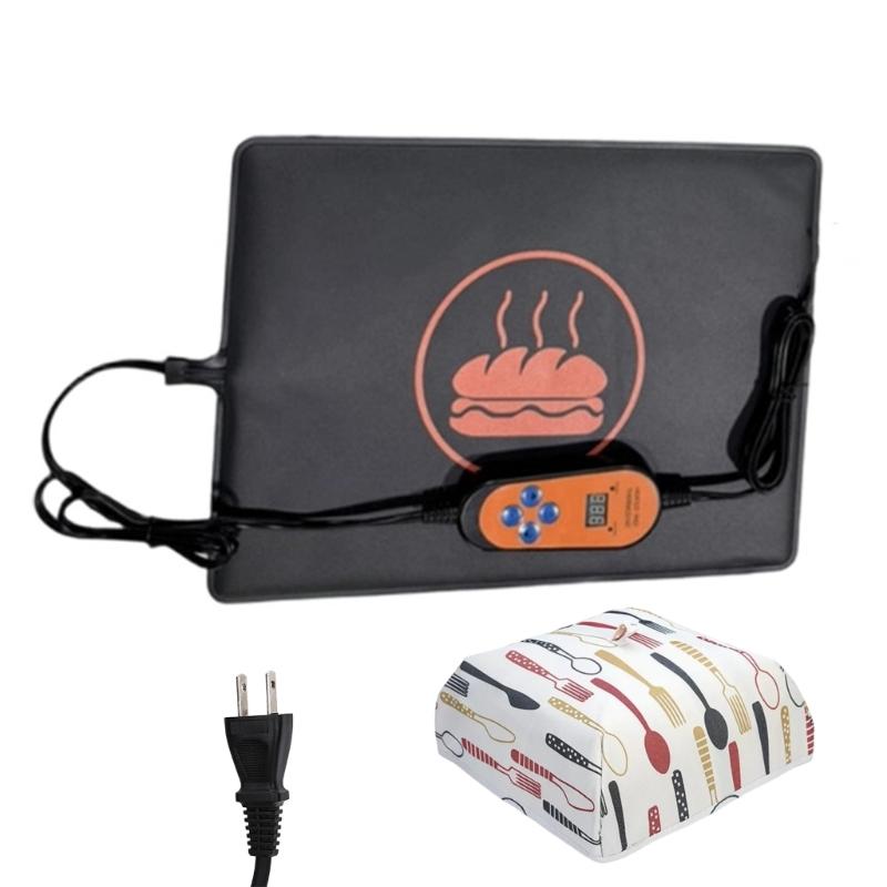 

110V Fermentation Heating Pad Bread Proofer Starter Warmer Set with 41~122°F Adjustable For Bakeries And Home Kitchens
