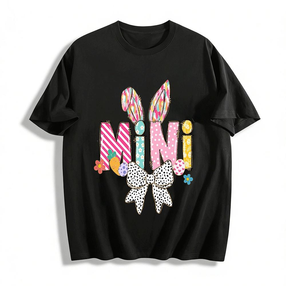 

Easter Mini Bunny Themed Kids Printed Top Cute Fun Holiday Style Pure cotton T-shirt XXS