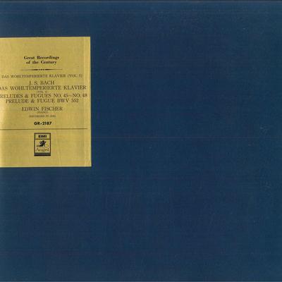 LP Record EDWIN FISCHER  J. S. Bach Das Wohltemperierte Kla GR2187 ANGEL Japan Obi Classical Used
