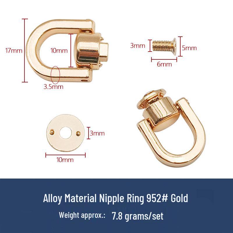 Taschen- und Gepäckzubehör: Ringe, Mönchskopf, Nippelstecker, DIY Lederschnallen, Schraubnieten