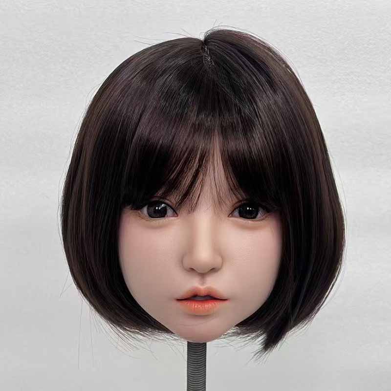 Ultra-realistic Silicone Hand-implanted Hair Semi-permanent Makeup Oral Sex  Head (detachable) Suitable for 135-172cm Sex Love Doll Accessory