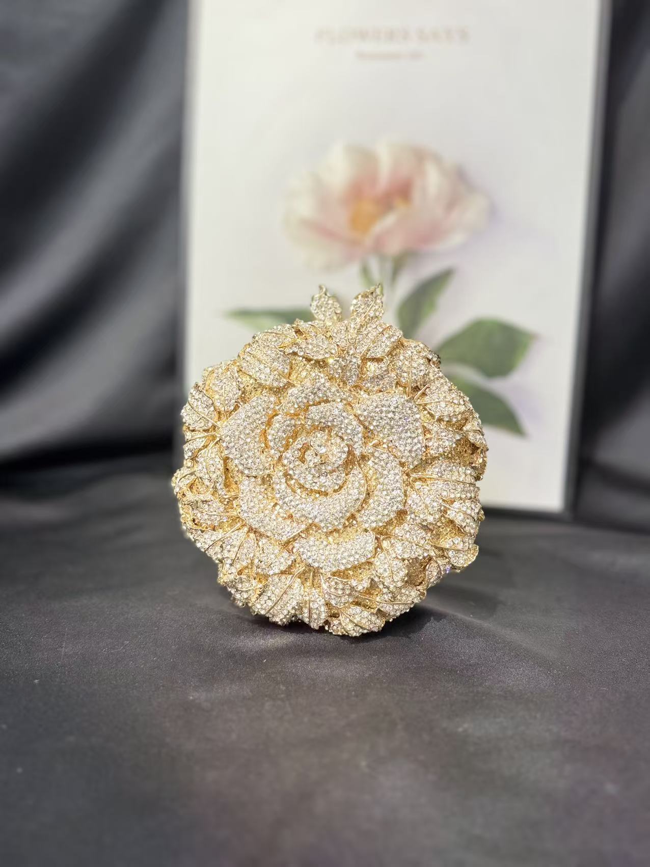 Clutch bag new peacock open screen diamond dinner handbag banquet luxury full of diamonds clutch bag