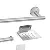 7 Piece SUS304 Stainless Steel Bathroom Hardware Kit Wall Mounted Towel Rack  Bathroom