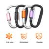 4Pcs Heavy Duty Carabiner Clip, Aluminum Alloy Outdoor Keychain Carabiner, D Shaped Metal Hook Buckle for Water Bottle, Key, Backpack