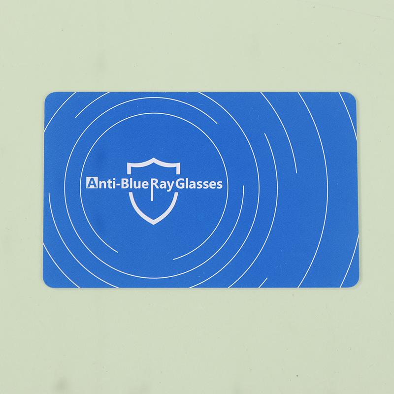 PVC Anti-Blaulicht Testkarte Testlicht Brille UV-Test Zubehör Wiederverwendbare Blaulicht-Erkennungskarte Generatorkarte