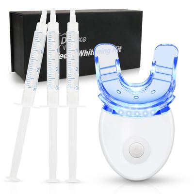Kit de clareamento dental Suerbeaty com clareador dental profissional e leve, com 3 géis clareadores, moldeira bucal, clareamento dental caseiro eficaz em 15 minutos